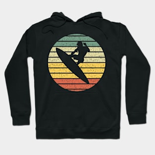 Vintage Surfer Silhouette Hoodie